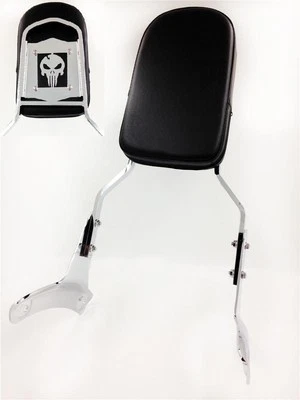 Skull Backrest Sissy Bar for HONDA Shadow ACE 750 VT750 400 VT400 1997-2003 - Image 1 of 4
