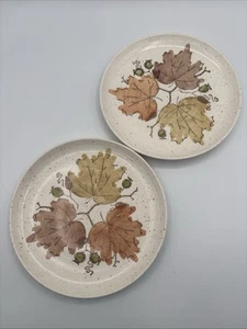 Vintage Metlox Poppytrail Woodland Gold 8” Salad Plates Set of 2 - Bild 1 von 4