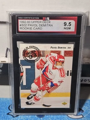 92-93 Upper Deck Pavol Demitra Rookie KSA 9.5 🚨🚨🚨 World Junior Championship - Image 1 of 2