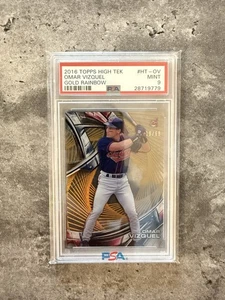 Topps High Tek Gold Rainbow 2016 #HT-OV Omar Vizqual PSA 9 ninguno superior - Imagen 1 de 2