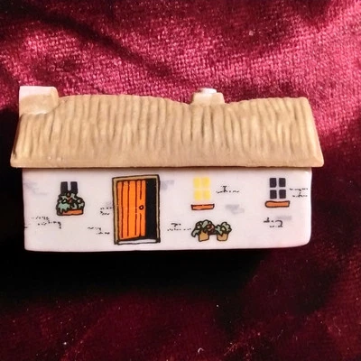 Vintage 1980 Bally Whim Kate's Cottage Wade Irland Miniatur Gebäude Dorf 4
