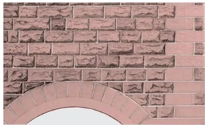 SQD9 Superquick OO Scale Building Papers - Red Sandstone Walling (Ashlar Style) - Picture 1 of 1