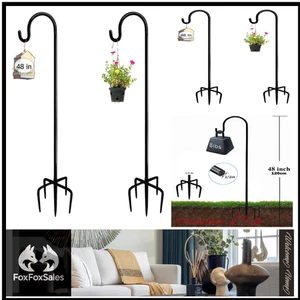 Garden Schäferhaken, 2 StÜCke 120 Cm Metall-Gartenstecker Mit Heavy Duty Rust... - Bild 1 von 7