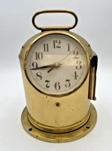 Vintage Binnacle Clock Umbau Maritim Schiff Messing Kompass Kaminuhr - Bild 1 von 18