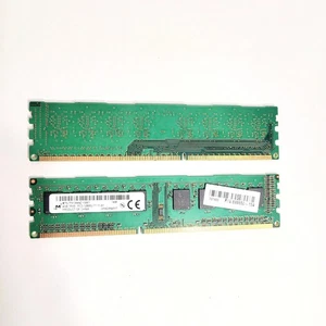 2x Micron 4GB DDR3-1600 PC3-12800U Desktop Memory Module HP 698650-154 (8GB) - Picture 1 of 2