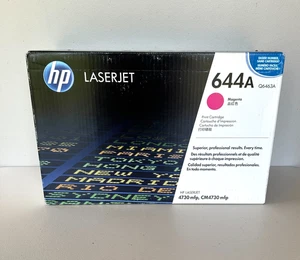 Genuine HP LASERJET 644A Magenta Q6463A Toner Cartridge Brand NEW Sealed In Box - Picture 1 of 5