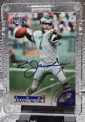 1996 Pro Line Classic Authentic Autograph Ron Jaworski Philadelphia Eagles - Image 1 of 2