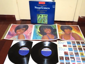 DIANA ROSS & SUPREMES GREATEST HITS 2 LP Motown 2-663 w/ Posters 1st Press! NM - Picture 1 of 10