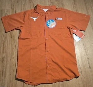Columbia PFG Texas Longhorns Jóvenes Niños XL Camisa Manga Corta Nueva - Imagen 1 de 4