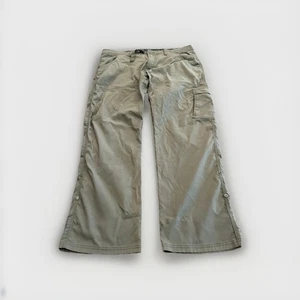 prAna Mens Green Zion Belted Hiking Outdoor Nylon Stretch Pants Size 40x32 - Picture 1 of 9