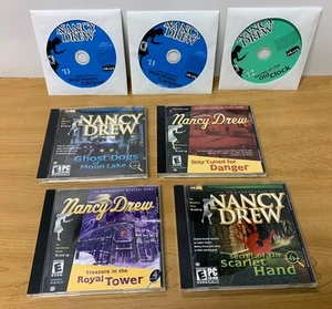 Lot of 7: NANCY DREW PC WIN Computer Games Interactive 3D Mystery - Picture 1 of 14