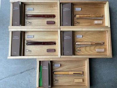 OMAS PARAGON LEGNI PREGIATI (PRECIOUS WOOD) FULL SET COLLECTION 1996 - Bild 1 von 4