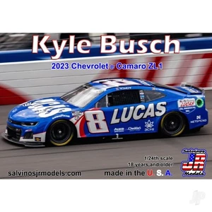 1:24 NASCAR Plastic Car Kit - Kyle Busch - 2023 Chevy Camaro - Lucas Oil - Picture 1 of 1