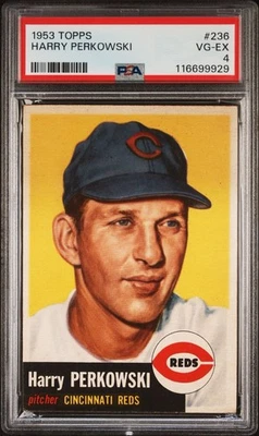 1953 Topps Harry Perkowski #236 PSA 4 - Image 1 of 2
