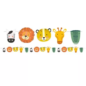 Animal Safari Banner Birthday Jungle Bunting Animal Garland Party Decoration - Picture 1 of 1