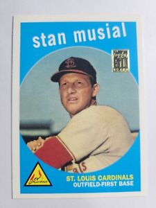 Stan Musial 1959 Topps #150 50 Years Commemorative Reprint 2000 Cardinals