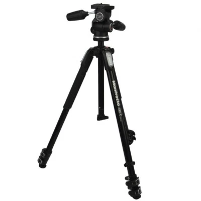 Manfrotto Kamerastativ 190X Serie Alu Kit mit 3-Wege-Neiger 804RC2 Belastung 4Kg - Bild 1 von 4
