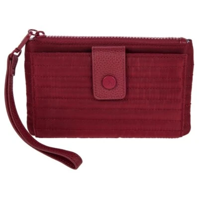 #Samantha Brown To-Go Quilted RFID Travel Wallet - Burgundy - Изображение 1 из 2