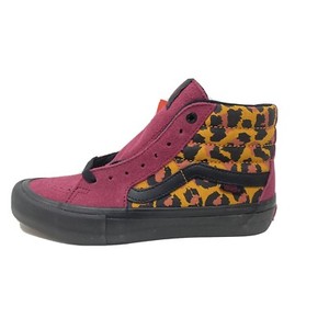 black red leopard vans