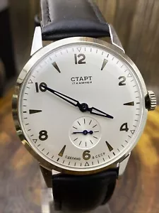 Orologio START Orologio da polso Meccanico Uomo 2MCHZ 17 GIOIELLI Stile Vintage URSS - Foto 1 di 12