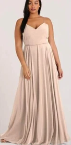 Jenny Yoo Inesse Dress in Soft Blush Size 8 - Picture 1 of 7