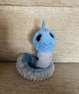 Juguete suave de felpa Jellycat Blue Wiggly Worm - Imagen 1 de 6