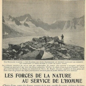 Les forces de la nature au service de l'homme - - Article de presse 1902 - Imagen 1 de 4