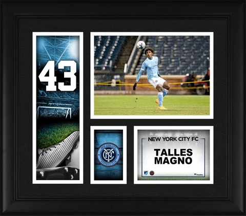 Talles Magno New York City FC Framed 15x17 Player Core Collage Cover