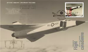 RARE 2019 CANADA FDC CANADIANS IN FLIGHT FIRST DAY COVER AVRO CF-105 ARROW - Picture 1 of 1