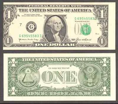 $1 1985 FRN  Faulty Alignment ERROR with Giant Margin + Shifted Overprint Gem - Image 1 of 3