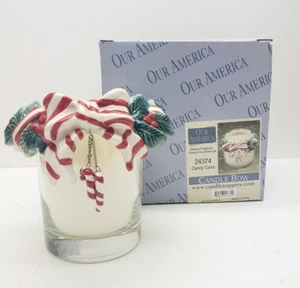 Our America Candle Bow 24374 Holiday/Christmas Candy Cane Candle Topper - Picture 1 of 3
