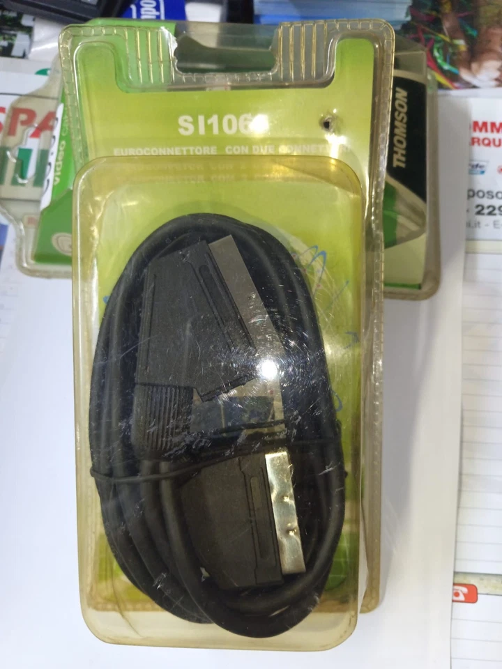 Cavo da 1,5mts SCART maschio | prolunga presa tv audio video registratore vhs - Immagine 1 di 2