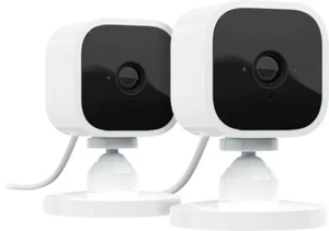 Blink Mini Indoor 1080p Smart Security Camera Plug-In Wireless (2-Pack) - White - Picture 1 of 4