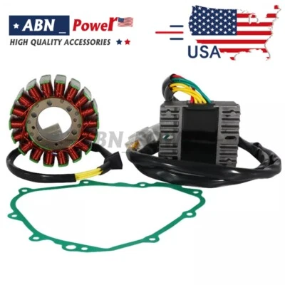 For 2002 2005 CBR 600 F4i Magneto Coil Stator+Voltage Rectifier+Gasket Assy - Image 1 of 4