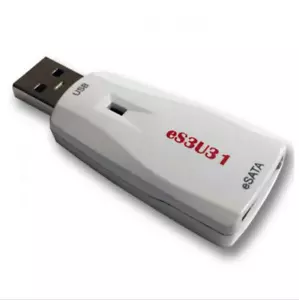 USB3.1/3.0 auf ESATA (6 GB) Adapter, JMicron Chipsatz Port-Multiplikator, eS3U31 - Bild 1 von 3