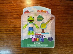 Disney Junior Muppet Babies Kermit Frog Banjo Poseable Figure ON CARD - Picture 1 of 9