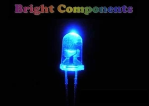 10 x blaue LED 5 mm - ultrahell - UK-Verkäufer - Bild 1 von 1