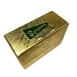 Vintage 2 Deck Set Symphony Plastic Coated Playing Cards Gold Slipcase Complete - Picture 1 of 10