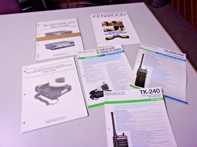 Vintage Kenwood  2 way radio Large Lot of Sales Guides Brochures TK630 TK705 240 - Image 1 of 4