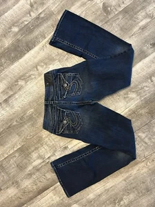 Silver Jeans Co. 27 X 32 Suki Boot Cut Dark Wash Denim Bootcut Jeans - Picture 1 of 3