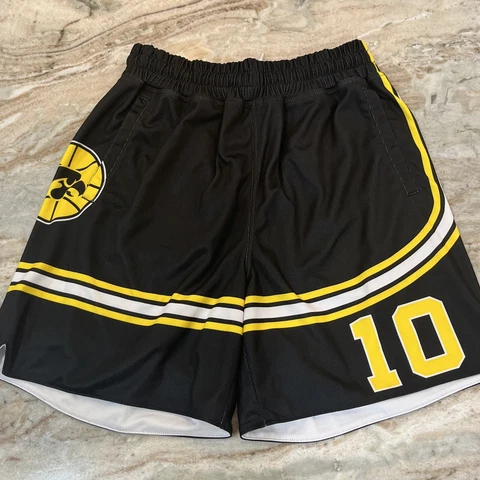 19Nine University Of Iowa Hawkeyes #10 Game Shorts Hardwood History Size Medium Cover