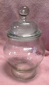 Glass Apothecary Cannister Candy Dish Decanter w/ Sealed Lid Many Uses - Picture 1 of 8