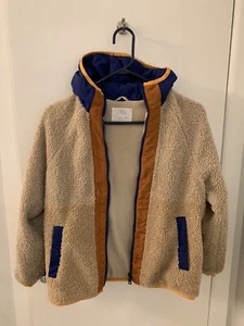 Zara Boys Size 10 Sherpa Fleece Coat - Picture 1 of 4