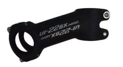 Nitto UI-22BX A-Head Stem  31.8mm Bar Clamp 1-1/8" Steerer Clamp In Black  - Image 1 of 3