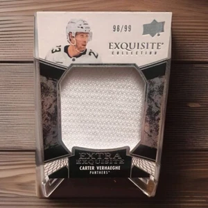 2024-25 Upper Deck Black Diamond Carter Verhaeghe Extra Exquisite Jersey /99 - Picture 1 of 2