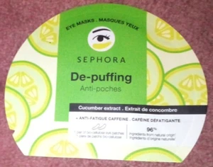 Sephora De-Puffing Eye Masks - Anti-Fatigue Caffeine - Cucumber Extract - Picture 1 of 1