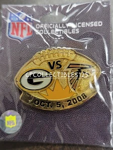Atlanta Falcons VS Green Bay Packers Game day Pin 10/5/2008 NEW Lambeau Field - Picture 1 of 1