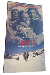 Vintage ALIVE Hiking Movie VHS Cassette Tape Factory Sealed MINTY - Picture 1 of 5