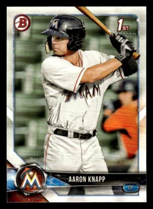 2018 Bowman #BP5 Aaron Knapp Prospects Card Miami Marlins - Picture 1 of 2