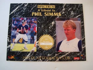 PHIL SIMMS 1993 SPECTRUM 24K ORO TRIBUTO PROMOCIÓN/5000 - Imagen 1 de 1